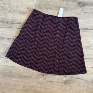 LOFT | Textured circle/skater skirt